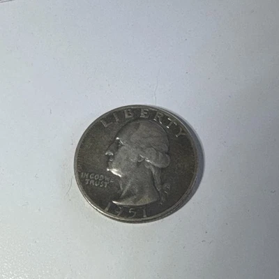 1951 Washington Silver Quarter - Image 1 of 3
