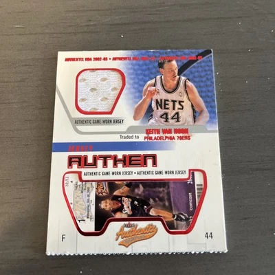 2002 Fleer Authentix - Jersey Authentix Keith Van Horn #JA-KV Ripped (MEM) Nets - Image 1 of 2