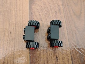 Vintage Lego Red & Black Wheels Car Truck Space 3137 6651 6384 6605 620 640 6379