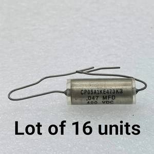 16 PCS CP05A1KE473K3 5910-00-823-1143 Capacitor MilSpec .047-400DC - Picture 1 of 3