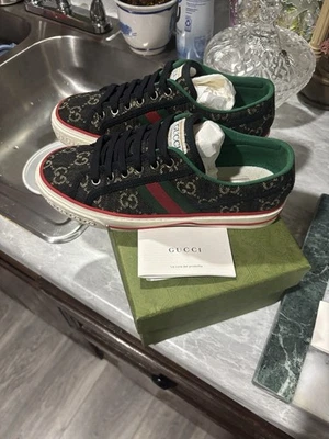 Gucci Mujer Zapatos Tenis Usados Auténticos con Caja Talla 36 Foto 1 de 4