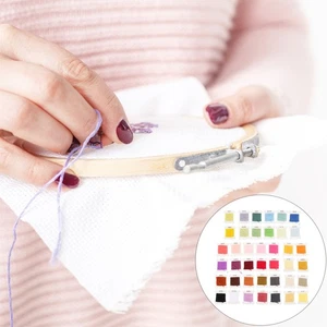 40 Rolls 4 Meters Embroidery Thread with Storage Box Sewing Craft Accessories - Picture 1 of 12