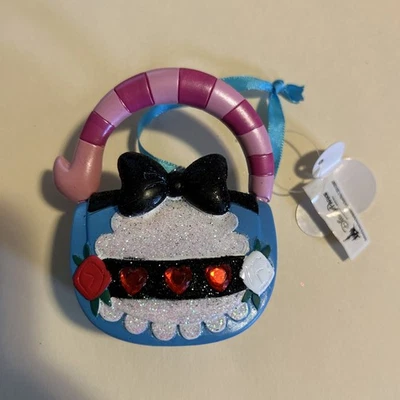 Disney Parks Adorno de Navidad Alicia en el País de las Maravillas Cheshire Cartera Bolso de Mano Nuevo con Etiquetas Foto 1 de 2