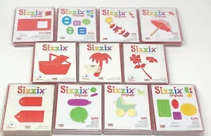 Sizzix Die Cut: Red Large (11x LOT) Palm Tree/Firecracker/Umbrella/Balloons #2 - Picture 1 of 3