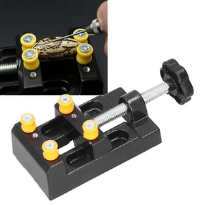 Drill Press Clamp Walnut Vise Flat Table Bench Jewelry Craft Carving Bed Tool - Picture 1 of 12