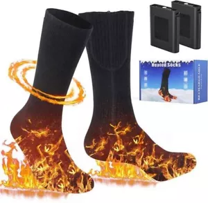 Heated Socks for Men Women, Upgraded 5V 6000Mah Thermostatic Control Rechargeabl - Picture 1 of 6