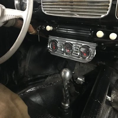 Volkswagen VW Gauge Pod Bezel split zwitter okrasa Hoodride bus kafer hot rod - Image 1 of 4