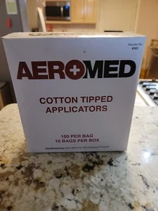 AEROMED Baumwollspitze Applikatoren, steril, 6" (100er Pack) EINZELN VERPACKT - Bild 1 von 1