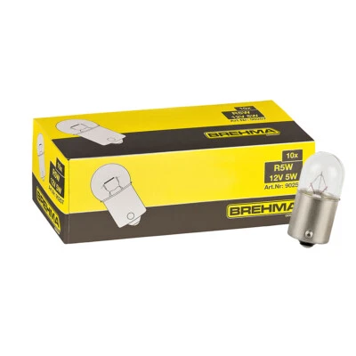 10x BREHMA R5W 12V 5W Kugellampe BA15s Glühlampe Autolampe Glühbirne Parklicht - Bild 1 von 4