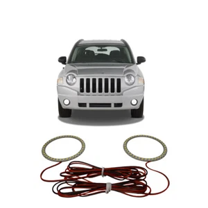 Kit de anillo de halo de luz antiniebla LED blanca brillante para Jeep Compass 07-10 - Imagen 1 de 5