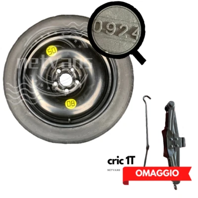 Ruotino Di Scorta Per Ford Kuga I/II/III 135/90R17 Con Cric 1T Omaggio! - Imagen 1 de 3