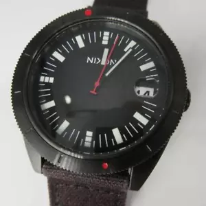 Nixon Rover A355 001 All Black Canvas Watch - Picture 1 of 8