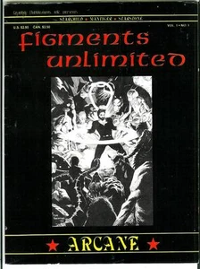 FIGMENTS UNLIMITED #1, Graphix, sci-fi fantasy comic book format b&w mag - Picture 1 of 1