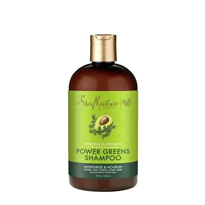 SheaMoisture Moringa & Avocado Power Greens Sulfate Free Shampoo 13 oz  - Image 1 of 4