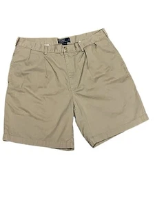 Polo Ralph Lauren pantaloncino uomo 38 8,5" cucitura interna beige plissettato chino preppy tyler - Foto 1 di 18