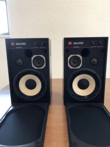 JBL 4312M 2  pair Compact monitor speakers 3 Way Black wood grain Vintage Japan - Picture 1 of 8