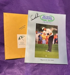 Arnold Palmer Autographed 1993 Nestle Invitational Bay Hill Club Book - Picture 1 of 4