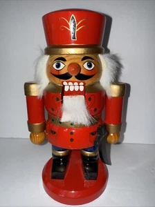 2003 Wood Soldier Nutcracker Red Guard 8” - Picture 1 of 7