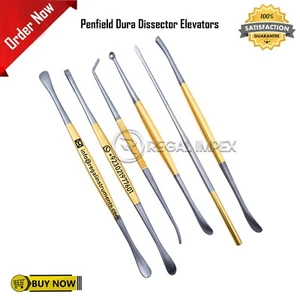 Juego de 6 disectores de duramadre Penfield columna neuroquirúrgica RI-NS-1001 - Imagen 1 de 7