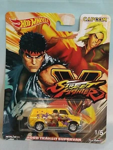  Street Fighter Ford Transit Super Van Yellow Die Cast 1:64 - Picture 1 of 2
