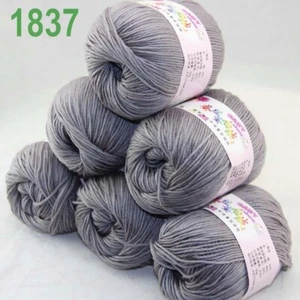 Sale 6 Balls x 50g DK Baby Soft Cashmere Silk Wool Hand Knitting Crochet Yarn 37 - Picture 1 of 11