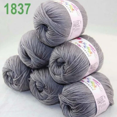 Sale 6 Balls x 50g DK Baby Soft Cashmere Silk Wool Hand Knitting Crochet Yarn 37 - Image 1 of 4