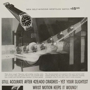 1959 Westclox Watch Lancer Automatic Model 781 photo art decor vintage print ad - Picture 1 of 12