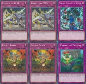 Yu-gi-oh! 2x Assault on GHQ 2x Energy Drain Ceremony SBTK NM 1st Ed Common - Picture 1 of 1