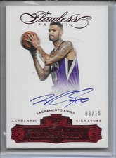 2015-16 Flawless Rookie Autograph Ruby- Willie Cauley-Stein /15 Sacramento Kings