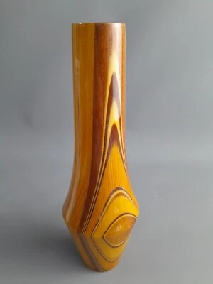 VASE Holz Design Handarbeit Blumenvase Designervase Holzstruktur NATUR SELTEN ! - Bild 1 von 4