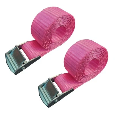 MEGA CARGO CONTROL USA 2 Pack 1" x 3ft Cam Buckle Endless Lashing Strap for Motorcycle Bicycle Boat