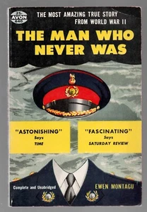 The Man Who Never Was Avon 640 Vintage Paperback Montagu WWII - Picture 1 of 8
