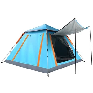 4-5 Person Camping Tent Outdoor Foldable Waterproof Tent Travel Hiking Anti-UV - Picture 1 of 24