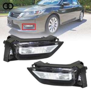 Passenger&Driver Side Pair Fog Lights Lamps w/Switch For 2013-2014 Honda Accord - Picture 1 of 10