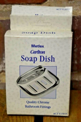 Jabonera cromada vintage NOS Metlex Carlton ACT V1301C - Excelente estado Foto 1 de 4