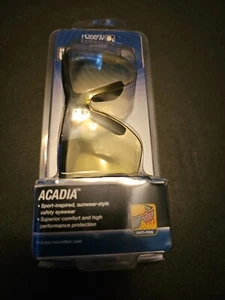 Howard Leight Uvex Acadia Anti Fog Safety Eyewear Black Frame/Amber Lens R02215 - Picture 1 of 3