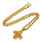 Super   Chanel Triple Coco Mark Cross Long Chain Necklace 94A Gold colored CH
