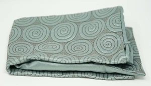 MYOP Make Your Own Pillow Spiral Circles Throw Pillow Cover 20" x 20" in Blue - Picture 1 of 3