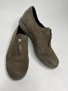 Women’s Munro Roslyn Leather Zip Front Loafers •Size 7.5 *NEW - Picture 1 of 9