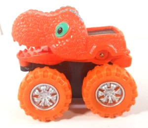 Orange Dinosaurier Monstertruck mit funktionierendem beweglichem Kiefer (3" x 2 1/2" x 1 3/4") - Bild 1 von 4