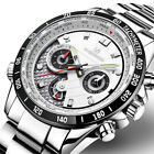 Luxury Mens Watches Waterproof Stainless Calendar Big Dial Luminous Wristwatch