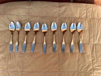 Lot of 9 Community Stainless Revere Teaspoons - Image 1 of 4