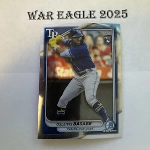 2024 Bowman Chrome Osleivis Basabe #76 Tampa Bay Rays RC Rookie - Picture 1 of 2
