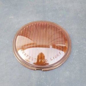 Vintage " Perfect Fog Light " Glass Amber Lens 4-3/4" Classic - Picture 1 of 8