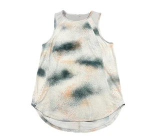 Lululemon Sculpt Tank Top Spray Camo Print Silver Blue Multi High Neck Size Med - Picture 1 of 8