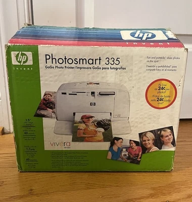HP Invent Photosmart 335 Gogo Color 4"x6" Photo Printer - Image 1 of 4