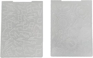Clock Music Note Plastic Embossing Folders for Card Making Photo Album DIY Scrap - Picture 1 of 7