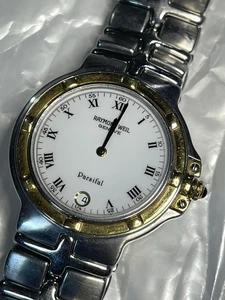 Vintage Raymond Weil Parsifal 9190 Swiss Quartz Steel & Gold Men's Wristwatch - Picture 1 of 6