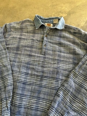 Vintage 90s Route 66 Button Up Houndstooth Pattern Shirt L Long Sleeve - Image 1 of 4