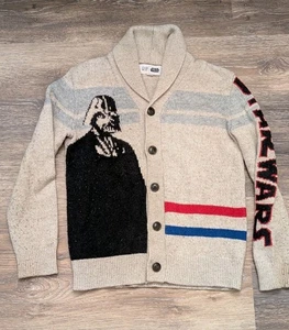 Gap Kinder Pullover Jugend Gr. Medium Star Wars Darth Vader Lichtschwert Haferflocken Strick - Bild 1 von 13